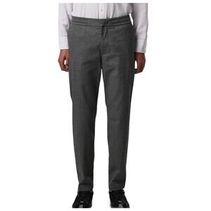 NN07 No Nationality Men's Charcoal Gray Trousers w/ Drawstring Waist, Size 34/32